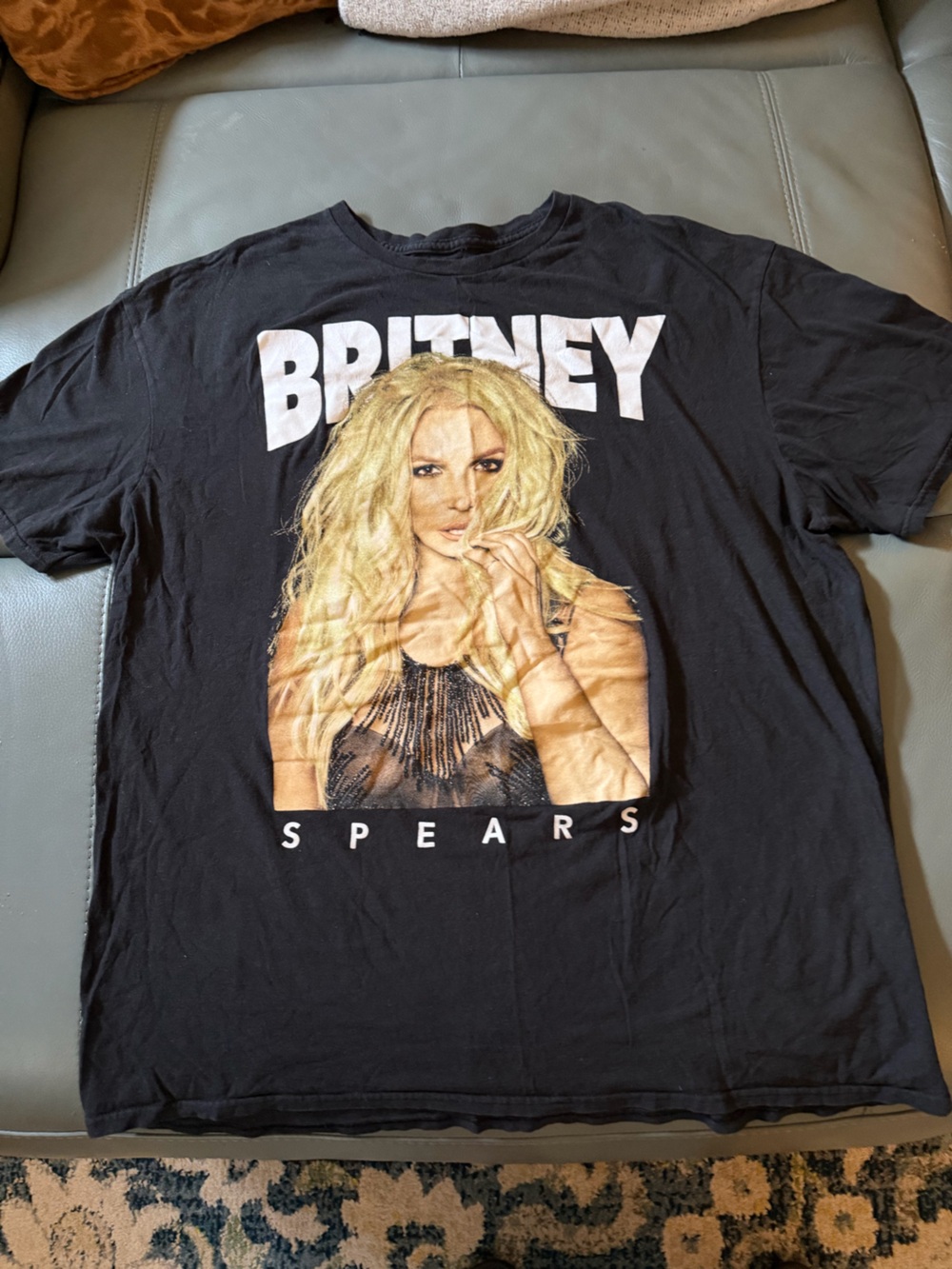 Britney Spears Collection Black Graphic Tee (XL)